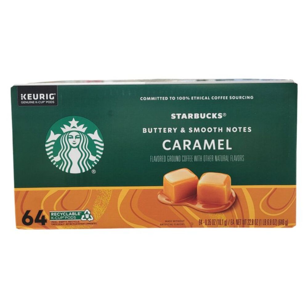 Starbucks K-Cup Coffee Pods, Caramel Flavored, 64 ct.